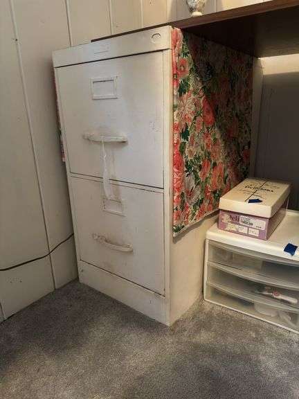 2 drawer metal file cabinet 25" l X 15" w X 29" h image