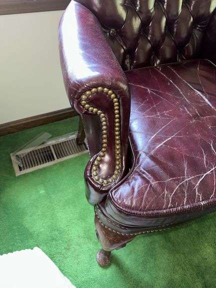 North Hickory Furniture leather chair