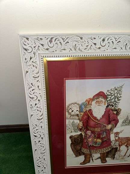 Framed Santa picture