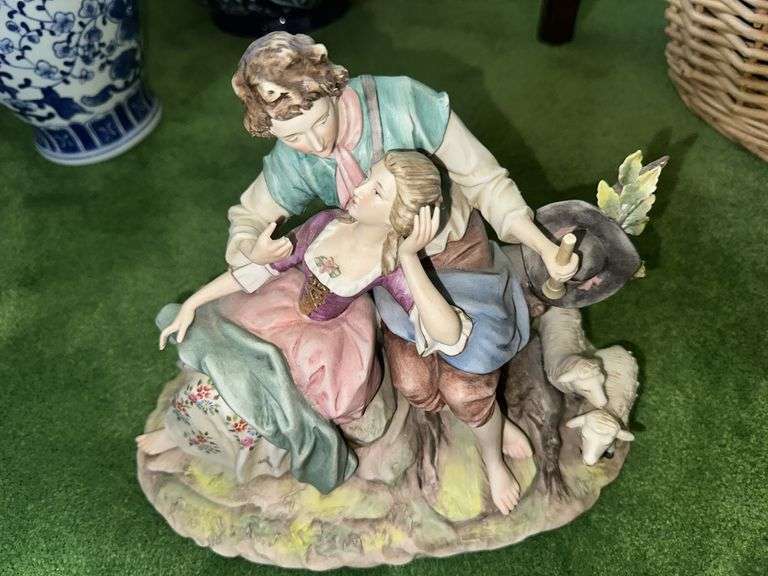 Porcelain figure by Duval “The Shepards”