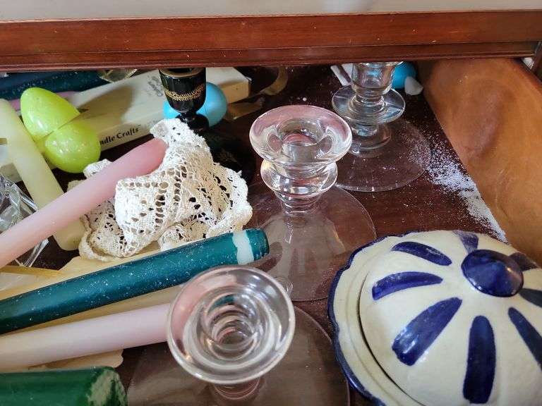 Candle Holders, Candles, Misc Items