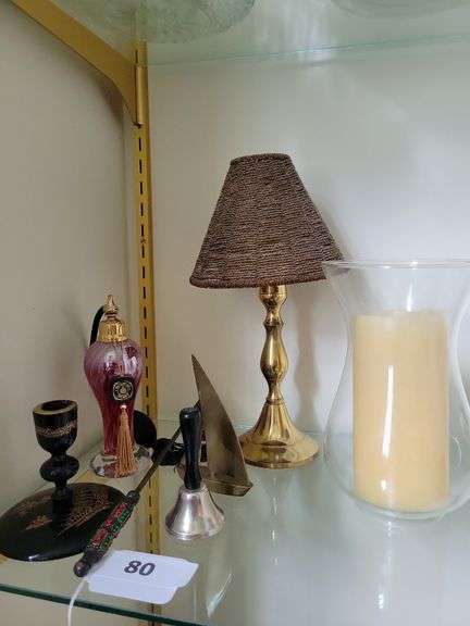 Brass Candle Holder, Sailboat, Misc