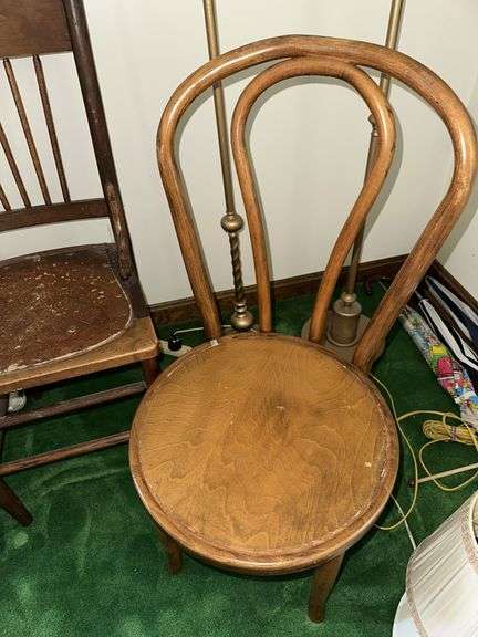 2 antique side chairs