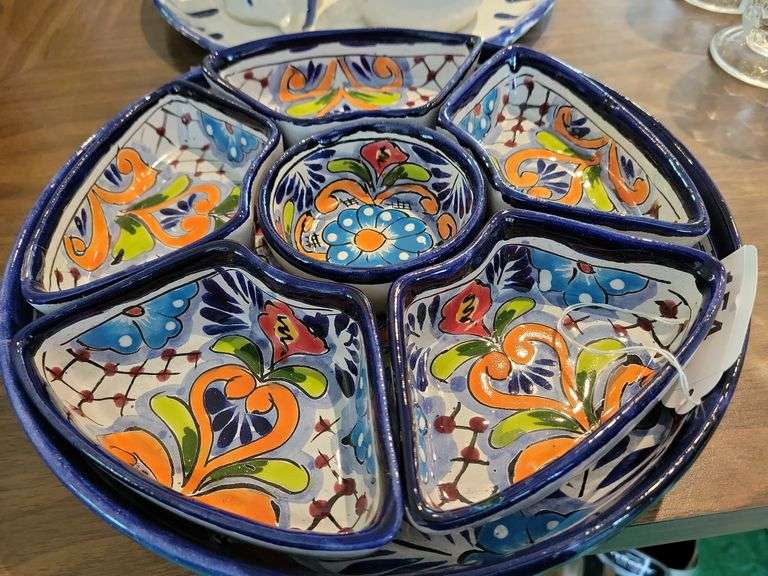 Condiment Serving Platter, Hand Thrown Pottery Items