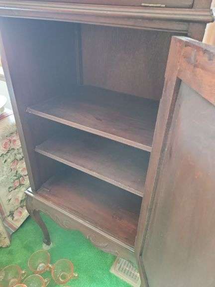 Vintage Wood Liquor Cabinet