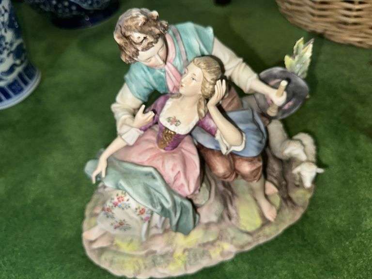 Porcelain figure by Duval “The Shepards”