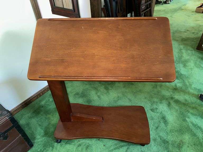 Rolling, locking, Adjustable “C” Table