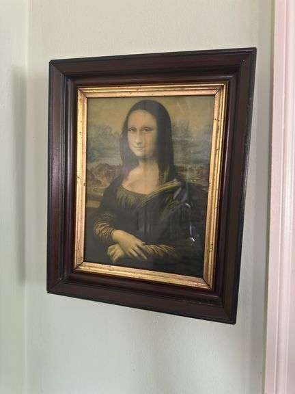 Framed Mona Lisa Print 13 x 16 image
