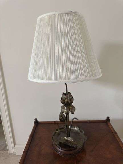 Decorative metal base lamp 33” tall