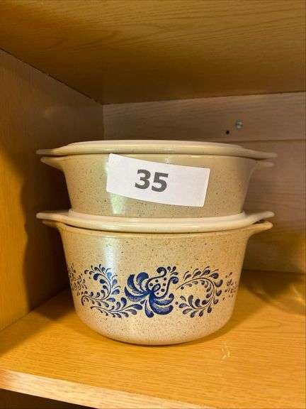 2 Pyrex Homestead casseroles