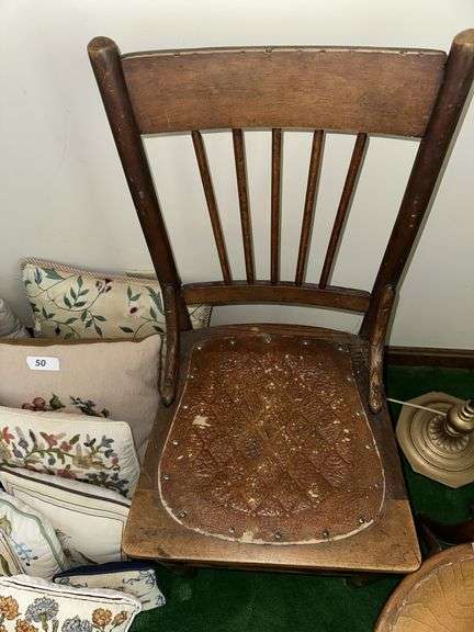 2 antique side chairs