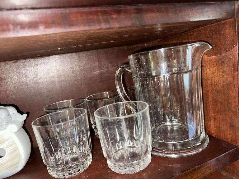 Pitcher and 4 glasses
