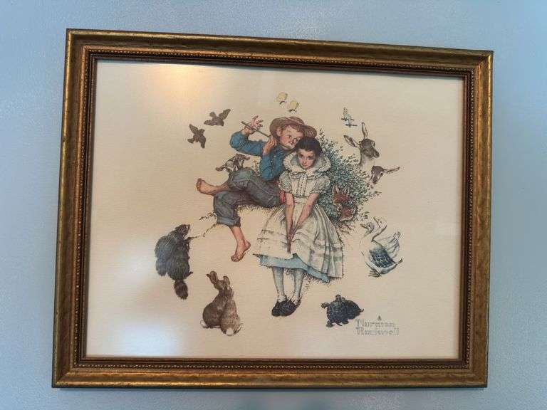 Norman Rockwell four seasons of love 12x 15 image
