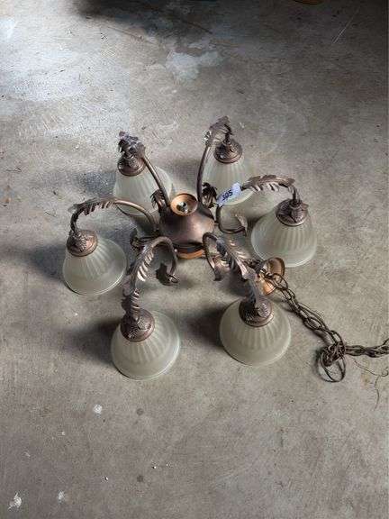 Antique  brass hanging light fixture image