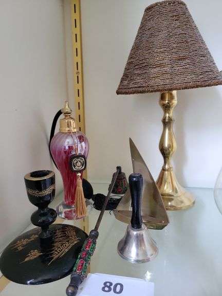 Brass Candle Holder, Sailboat, Misc