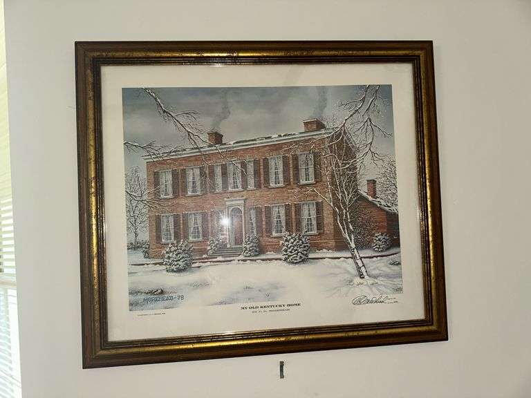 “My Old Kentucky Home” by CG Morehead signed and numbered framed print