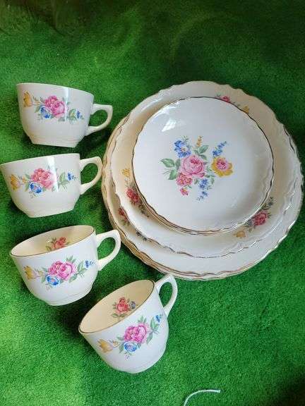 Vintage Scio Hazel Dinnerware (some chips)