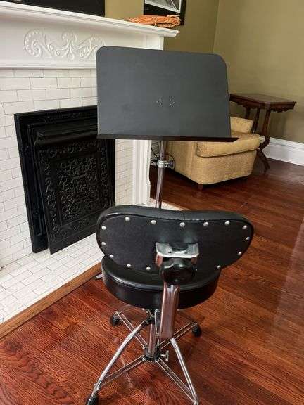 Music stand w/ adjustable Dixon stool
