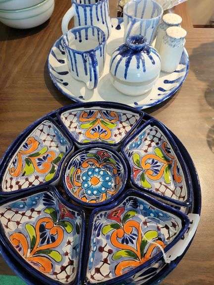 Condiment Serving Platter, Hand Thrown Pottery Items