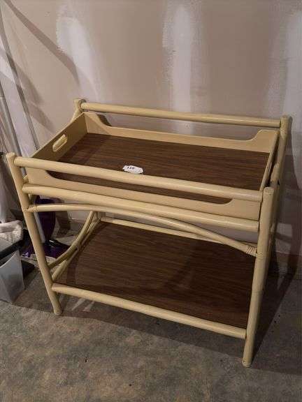 Rattan style cocktail station image