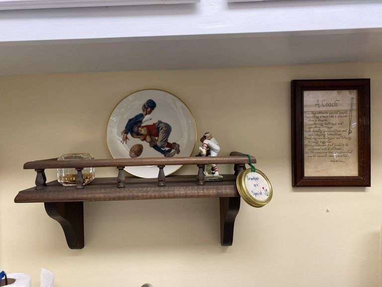 Shelf with contents, A Coach picture image