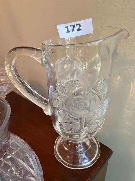 Heavy crystal pitchers