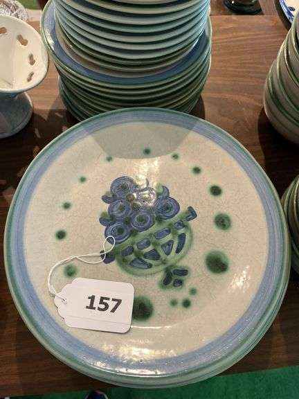 MA Hadley plates, saucers, salad plates