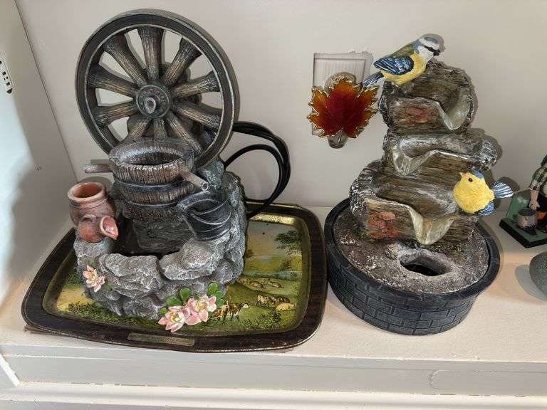 2 fountains, tin tray image