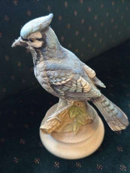 Lefton blue jay 7", pair of Sylvan China & CMC cherub figurines, 2 Homco figurines