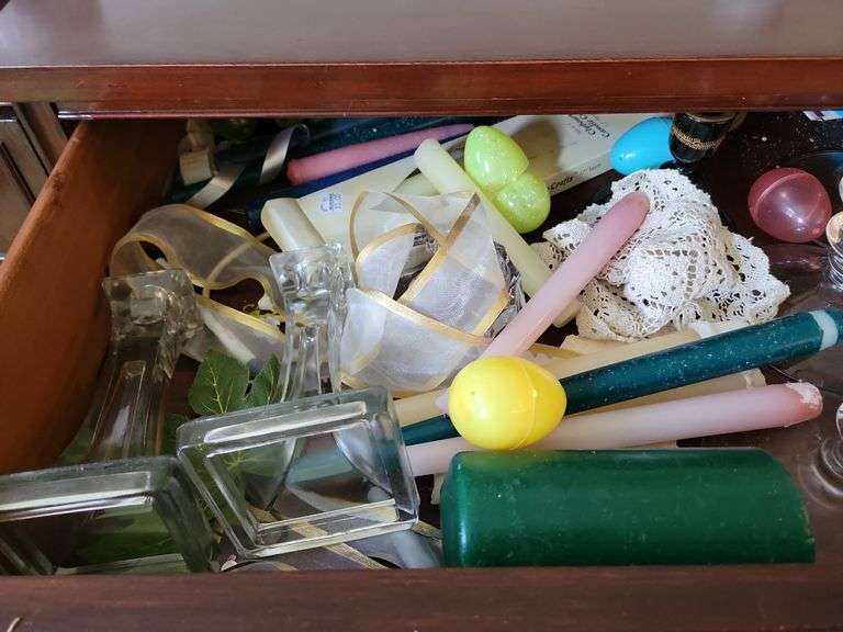 Candle Holders, Candles, Misc Items