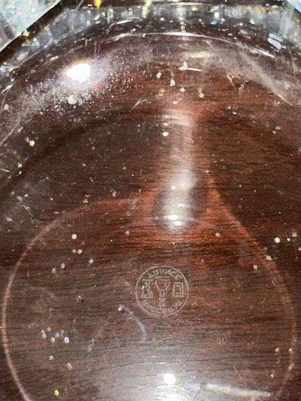 Large Baccarat crystal vase 9” tall x 7” diameter