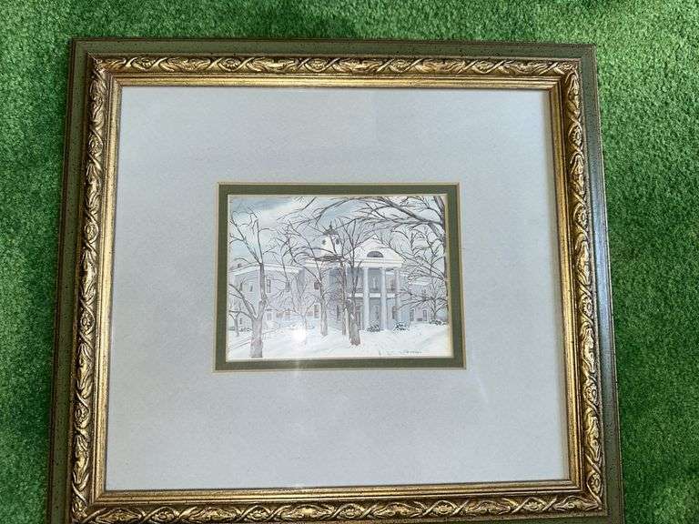 Lot of landscape themed framed pictures