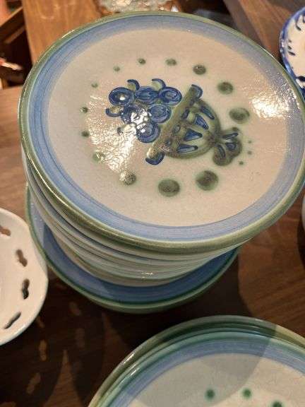 MA Hadley plates, saucers, salad plates