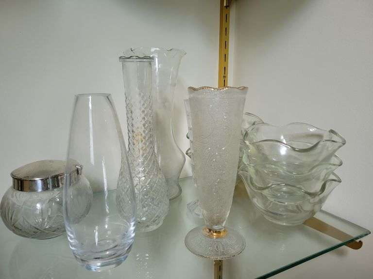 Vases, Ruffle Dishes, Trinket Box