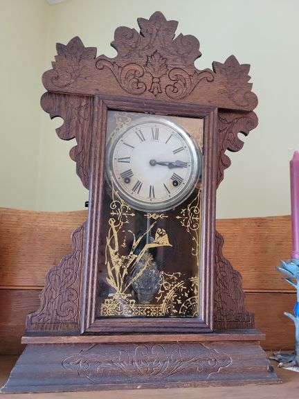 Antique Sessions Victorian Ingram Parlor Clock  22½ x 15 image