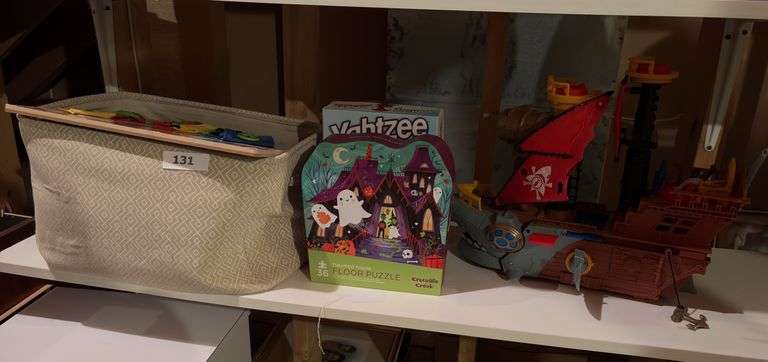 Children’s toys, Yahtzee , puzzle, boat image