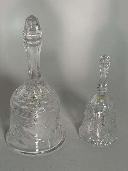 2 glass bells 7 1/2" x 5 1/2" image