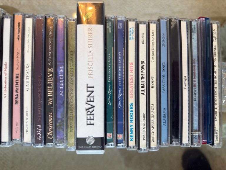 Lot of CD's & pair of glass bookends