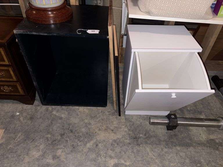 Trash/ potato bin, black stand image
