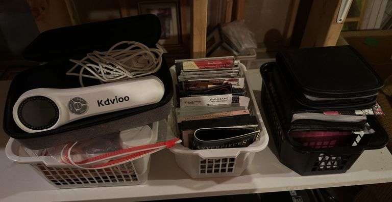 Kdvioo cold laser therapy wand, lot of classical music cd’s, misc image