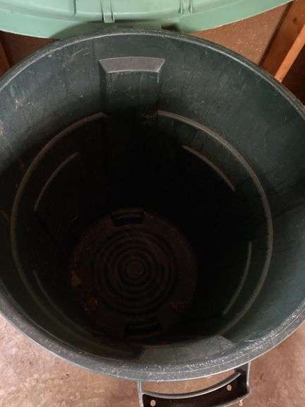 2 trash receptacles