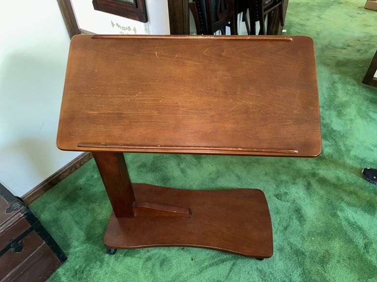 Rolling, locking, Adjustable “C” Table