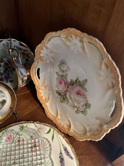 China plates , cups& saucers, candles