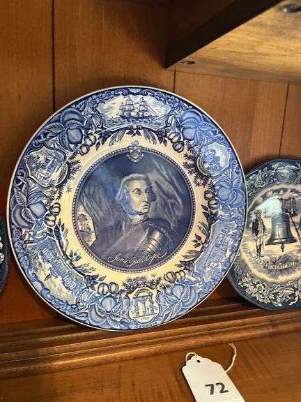 Wedgewood  James Edward Oglethorpe plate, 2 Avon Bicentennial Plates