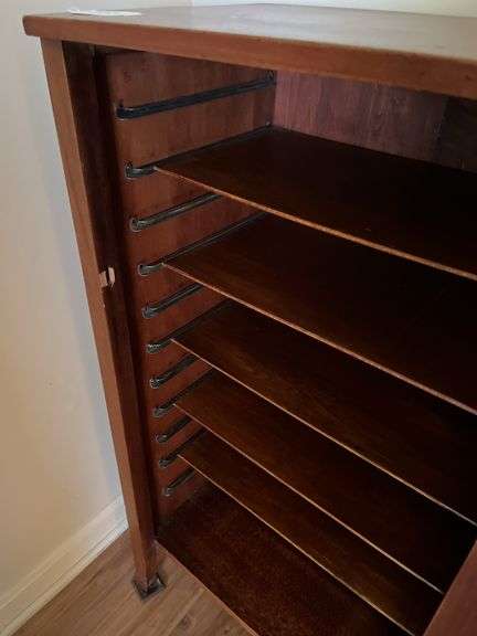 Vintage Walnut Record Cabinet