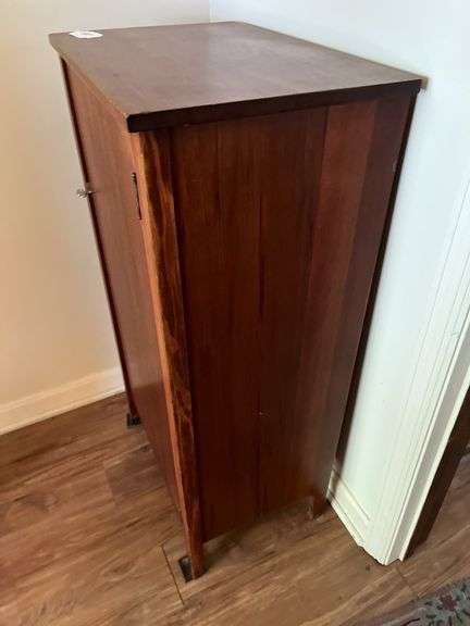 Vintage Walnut Record Cabinet