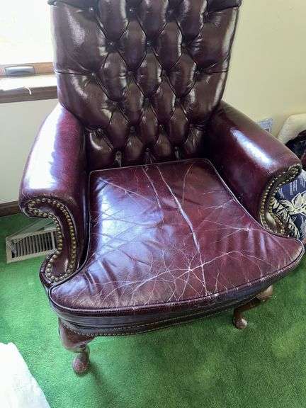 North Hickory Furniture leather chair