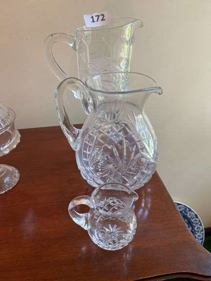 Heavy crystal pitchers image