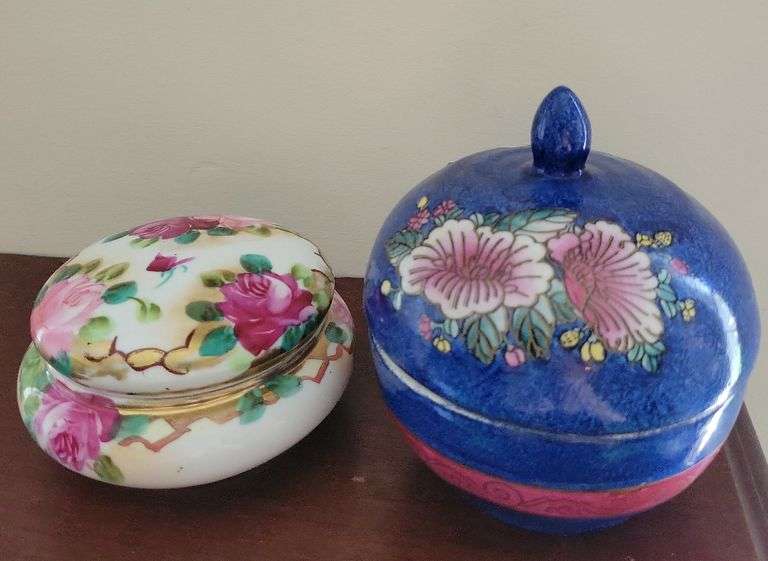 Vintage Reuge M I Hummel Picture Musical Jewelry Box (Italy), Ercolano Le Lac Des Cygnes Op20 -Swan Lake Musical Jewelry Box, Asian Ginger Jar, Floral Trinket Box, Sedak Jewelry Box (Japan)