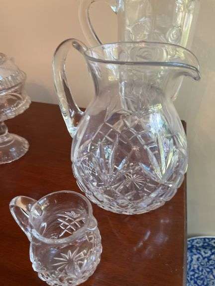 Heavy crystal pitchers
